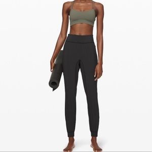 Lululemon Sun Setter Joggers Gray High Waisted